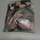 Women Y2k Striped Long Sleeve Slim Tops Color Block Round Neck Harajuku Tees Vintage 90s Shirts Streetwear Aesthetic Clothes (Pink)