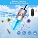 Aquarium Clean Light3 W mini Submersible Algae Removal Light with Timer,Aquarium Water Clean Green Clear Waterproof Clean Light for Pond,Swimming Pool