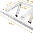 Jeacent Universal Window Air Conditioner Support Bracket No Drilling ,No Tools, Heavy-Duty Window AC Bracket Supports Up to 200lbs, Fits Single or Double Hung Windows