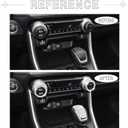 1797 Bling Accessories fit for Toyota RAV4 2024 2023 2022 2021 2020 2019 Interior AC Air Conditioning Gear Shift Knob Covers Crystal Decoration Pack of 3