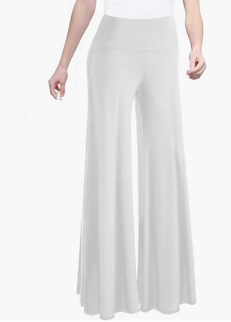 Made By Johnny MBJ Women's Casual Comfy Solid/Tie Dye Wide Leg Palazzo Lounge Pants XL