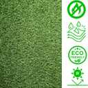 Artificial Grass Turf, 10ft x 12ft (120 ft) 20mm Pile Height Indoor Outdoor Synthetic Realistic Faux Fake Astroturf Rug Carpet Mat for Balcony Decor Playground Patio Dogs