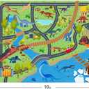 Kids Rugs for Playroom - Soft & Non-Slip 8x10 Feet Dinosaur Play Mat,Childrens Dinosaurs Carpet Washable Rug for Classroom Nursery Bedroom Boys
