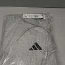 adidas mens Essentials Feelcozy Fleece Hoodie (Medium Tall, Medium Grey Heather/Black)