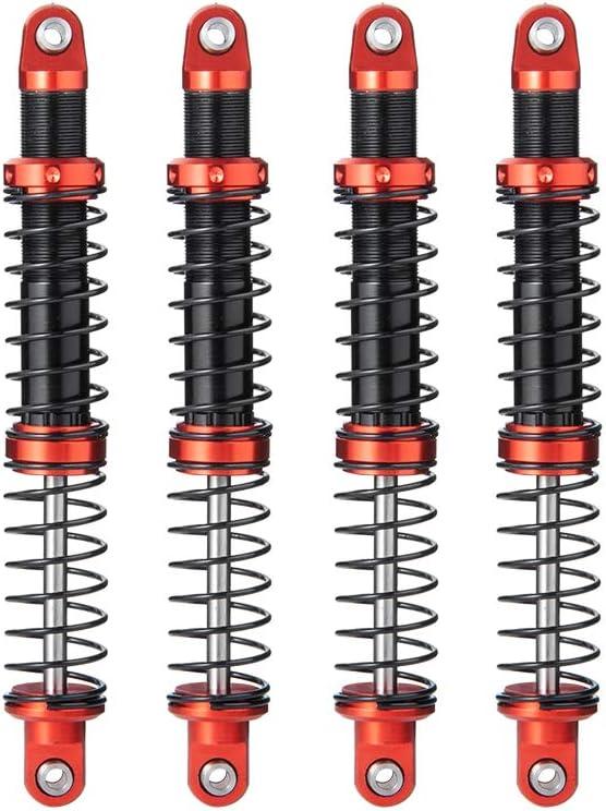 Que-T 4pcs Metal Shock Absorber Damper for 1/10 RC Crawler Car SCX10 D90 TRX4 TRX6 (105mm)