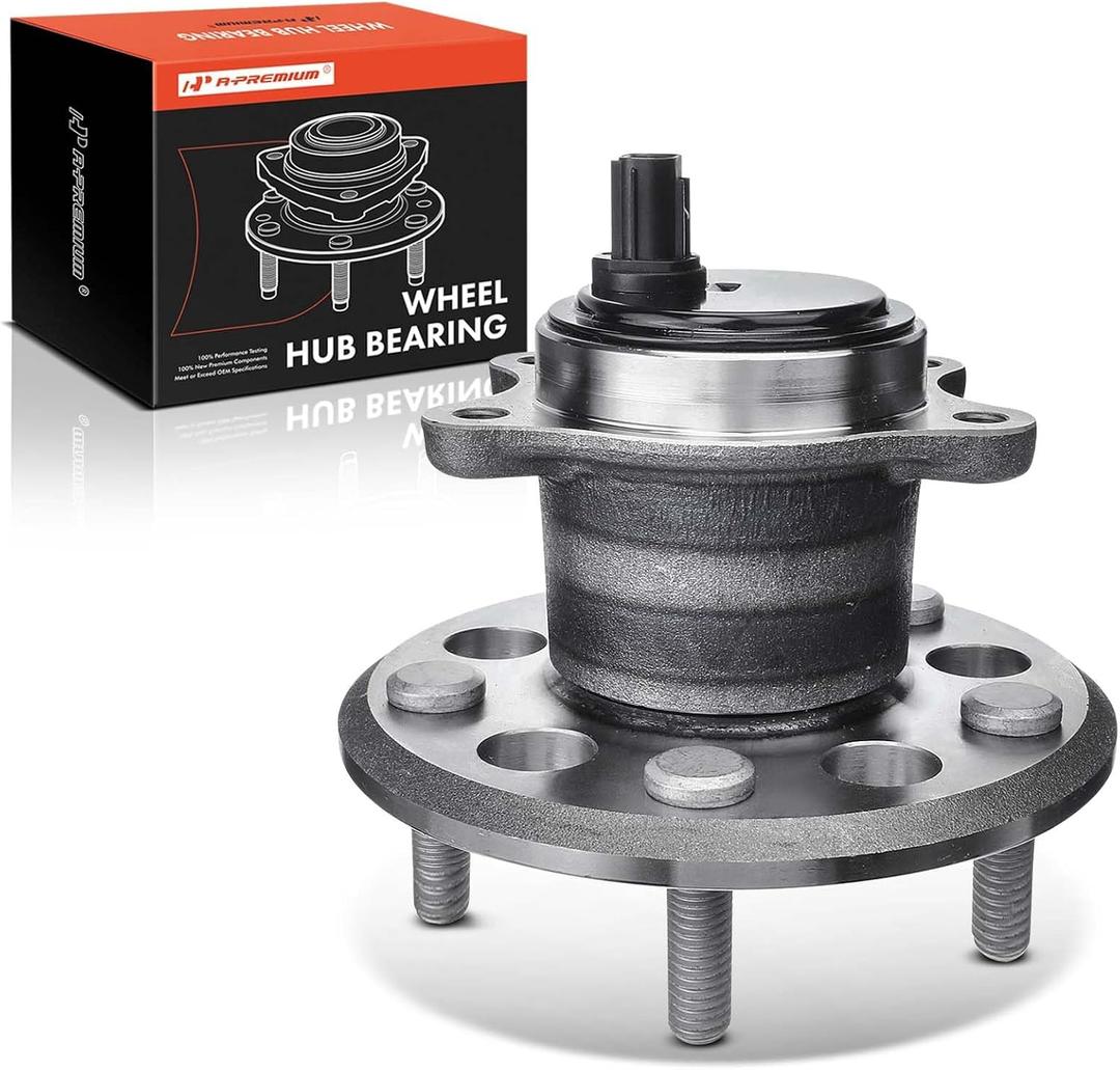 A-Premium Rear Left Wheel Bearing and Hub Assembly with ABS & 5-Lug Compatible with Toyota Camry 2012-2017, Avalon 2013-2018 & Lexus ES350 2016-2019