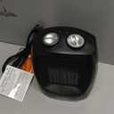 BLACK+DECKER Personal Ceramic Heater, Space Heater for Office Desk, Home Office & Personal Use Desk, 2 Heat & Fan Only Settings, Adjustable Thermostat, BHDC201, Black