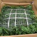 Greenery Faux Grass Wall Backdrop: 20"x20" (24P) UV-Anti Artificial Green Boxwood Panel for Patio Balcony Privacy & Ivy Fence Covering Privacy, Garden, Backyard Wall Backdrop Decor