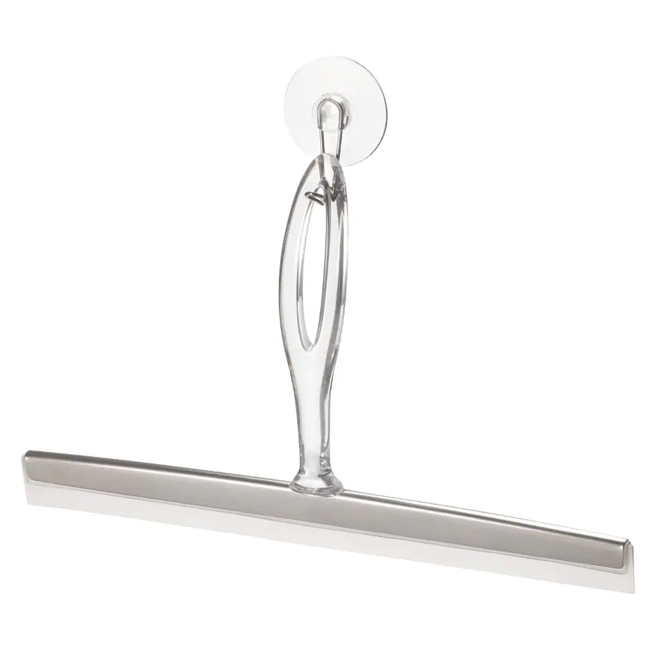 InterDesign Euro Squeegee - Clear/Stainless Steel