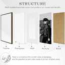 Abtgt 8x10 Picture Frame Set of 6, Rustic Retro Photo Frame Display Picture 5x7 with Mat or 8x10 Without Mat, Horizontal and Vertical for Wall and Tabletop, Brown