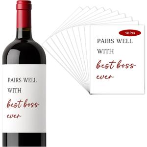 2 x Set of 10 Funny Christmas Gift for Boss Lables, Bosses Day Gift, Boss Gift Sticker, Boss Day Gift for Her, Boss Day Gift for Him, Boss Label