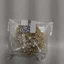 Kigeli Bling Rhinestone Trim Crystal Chain Applique Rhinestone Applique Sewing Embellishments for DIY Dress Clothing Wedding Crafts Bridal Jewelry, 0.39 Inch Wide(3 Yards,Gold, White)