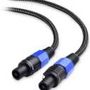 Cable Matters Premium Braided 12AWG Speaker Cable 3 ft Compatible with Speakon NL4FC Port