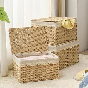 Storage Basket with Lid, Set of 3
