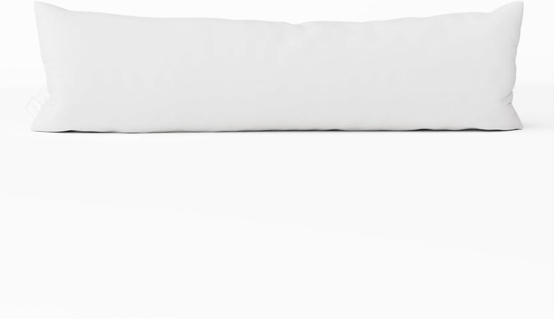 12x48 inch Boudoir Pillow by Looms and Linens with Down Alternative Lumbar Throw Pillow - USA Made Lumbar Pillow Pack of 1 (12 x 48 inch)