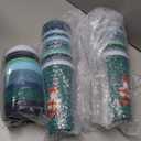 30 Pack Christmas Coffee Cups with Lids 16oz, Reusable Holiday Plastic Tumblers for Hot, Cold Drinks, Festive Xmas Coffee Mugs Gift Set for Women Teachers Friends, Winter Party Cups Supplies(Classic)