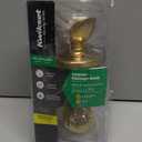 Kwikset Mobile Home Interior Passage Door Knob, Handle For Closet and Hallway Doors, Non-Locking Doorknob in Polished Brass