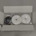 VCELINK in-Wall Cable Management Kit, 2.44" (62 mm) Mini Wall Cord Hider for TV/Coaxial/HDMI/Speaker Cords, Includes 2 Pass Throughs, Locking Brackets and Hole Saw Drill Attachment (Rubber-Small Size, White)