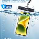 Rynapac IPX8 Waterproof Phone Pouch - 8.5in, 2 Pack Waterproof Phone Case for iPhone 17 16 15 Pro Max, Galaxy S26 S25 Ultra, Cellphone Dry Bag with Lanyard for Beach Vacation Travel Cruise Essentials