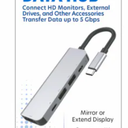 Zgear 5 Port USC C to 2 C & 2A With 1 HDMI
