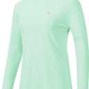 TBMPOY Womens UPF 50+ Sun Protection Hoodie Shirt Long Sleeve Fishing Hiking Outdoor UV Shirt Lightweight (Small, 1 Pocket-green)