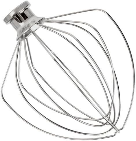 Geesta Polished Stainless Steel Wire Whip for KitchenAid 4,5 And 5-Quart Tilt Head Mixer