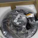 16" Wall Mounted Fan Indoor, Quiet 6 Speed Wall Mount Fan with Remote, Light and Timer, 360 Adjustable Tilt Plug in Wall Fan for Garage, Bedroom, Kitchen, Living Room, Greenhouse, Patio (Black)