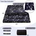 MAXYOYO Navy Floral Printed Japanese Floor Mattress Rustic Style Futon Mattress Foldable Roll Up Camping Lounger Couches and Sofas Mattress Topper Twin Size