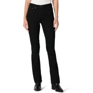 Amazon Essentials Women's Curvy Slim-Fit Mid-Rise Bootcut Jeans (18, Black)