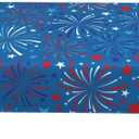 4th of July Fireworks Tablecloth Rectangle Table Cloth Washable Table Cover for Decoration Kitchen Dining Room 60x90 Inch (White6)