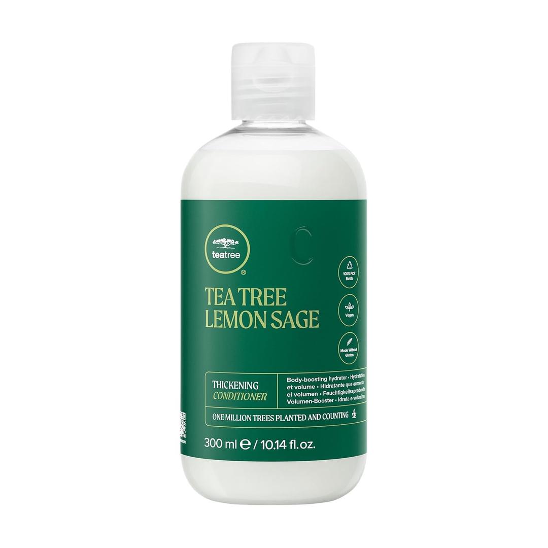 Tea Tree Lemon Sage Thickening Conditioner, Builds Body + Boosts Volume, For Fine Hair (10.14 Fl Oz (Pack of 1))