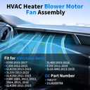 AC Heater Blower Motor Fan 700277Front Blower Motor Fit for Mercedes-Benz C250 C300 C350 2012-2015, E250 E300 E350 E400 E500 E550 2010-2017, E63 AMG S 2014-2016, Blower Motor Replaces 2128200708