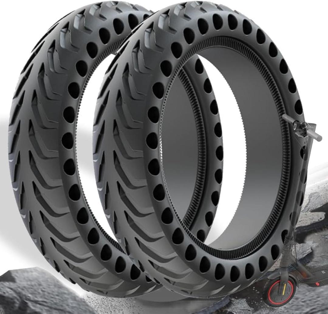 50/75-6.1 Scooter Tire, 8.5x2 Inch Solid Tires for OKai Gotrax GXL V2 Apex XL XR Hiboy S2R Xiaomi M365 Pro 2 Hover 1 Electric Scooter Replacement Wheels, 8 1/2X2 Tubeless Front Rear Tyre