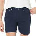 Amazon Essentials Men's Slim-Fit 7" Inseam Stretch 5-Pocket Shorts 38, Midnight Blue