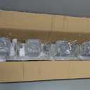 Ralbay Crystal Brushed Nickel Vanity Light for Bathroom 4-Light Modern Bathroom Light Fixtures