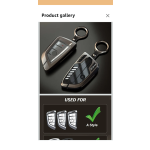 Alloy Car Key Case Rings Cover Holder for BMW 1 3 5 7 Series 530 F48 X1 X2 X3 X4 X5 X6 Classic Engine Head Concept (A Style Glod)