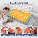 Super-Fast Heat Up Carbon Fiber Heating Pad: Back, Neck, Shoulder, Period Cramps Pain Relief, Muscle Relief, Deeper Relax, Moist/Dry Heat, Auto-Off, Machine Washable (Blue, 20" x 24") (Aurora Glow Blue)