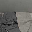 NeColorLife Ottoman Cover Square Waterproof Ottoman Slipcover Thick Storage Footrest Stool Covers Furniture Protector for Pets(Large Size,Light Gray)