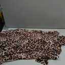 MakeMeChic Women's Cheetah Print Halter Mini Dress Ruffle Tiered Open Back Summer Y2K Dresses (XL)