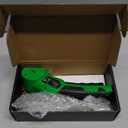 Cardboard Cutter, Rechargeable Cordless Electric Scissors, 4V Upgrade Motor Electric Box Cutter with 2 Blades, Safety Lock & LED Light, Powerful Cutting for Cardboard Box, Plastic, Leather (Green)