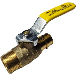 2 Pieces XFITTING 3/4" Pex A Expansion x 3/4" Male Ball Valve, Full Port, Brass