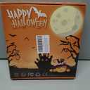 Halloween Decorations 3 Pack Orange Pumpkin Green Spider Purple Witch Hat Lights with Suction Cup Battery Operated Halloween Lights,Slow Fade Mode & Timer for Windows, Bedroom, Porch