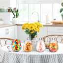 Nuogo 4 Pcs Plastic Candy and Cookie Jars with Lids Clear Cookie Container Candy Jars Large Airtight Apothecary Storage Organization for Wedding Home Kitchen Bar (Classic, 16 oz)