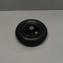 7in Wheel Replacement for Wheelchairs, Heavy Duty Solid Front Wheelchair Wheel Solid Tire Wheel Assembly