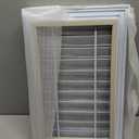 Gisafai 2 Pcs 12" x 18" Gable Vent Aluminum Alloy Wall Vents Shed Attic Window with Screen Return Air Grill with Screws, for Ventilation Exterior Doors Wall House (White)