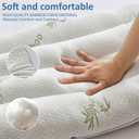 SWTMERRY Ultra Thin Pillows for Sleeping, Flat Pillows for Stomach & Side Sleepers, Rayon Derived from Bamboo, 7D High Support 2.5 inch Height Slim Bed Pillow