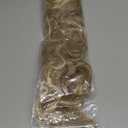 FESHFEN Claw Clip Ponytail Extensions - Long Pony Tail Hair Piece Wavy Curly Synthetic Hairpieces for Women, Light Brown & Blonde 26 inch