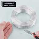 BENECREAT 1492 Feet 22 Gauge Silver Aluminum Wire Bendable Metal Sculpting Wire for Beading Jewelry Making Art and Craft Project