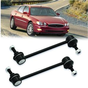 2Pcs K6662 Rear Sway Bar Link Fit for Buick 2005-09 Allure, 1997-05 Century, 2005-09 Lacrosse, 1997-04 Regal, for Chevy 2000-13 Impala, 2000-07 Monte Carlo, 98-02 Intrigue, 97-08 Grand Prix