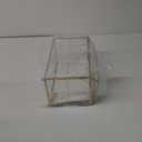 Glass Wedding Card Box with Lock, 12.6x5.9x9 inches Large Gold Card Boxes for Wedding Reception, Graduation, Keepsake Display, Party Centerpiece Gift Box